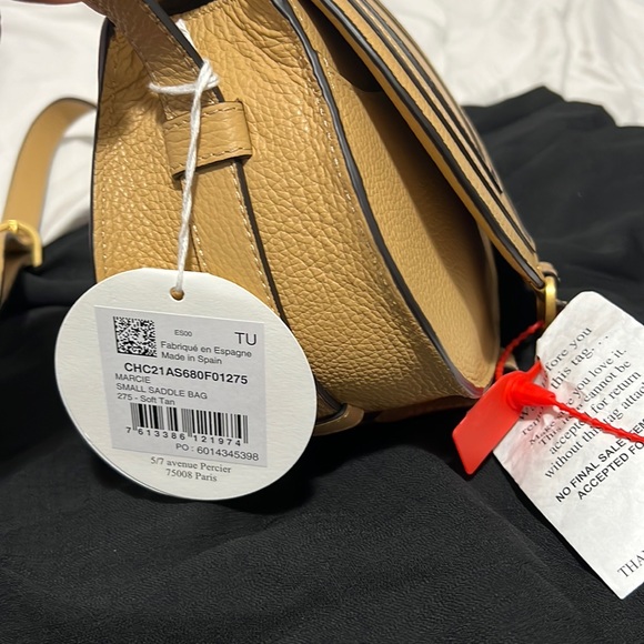 SOLD SOLD Marci Small Saddle Bag ( soft tan) brand new with tag and dust bag - Picture 6 of 7
